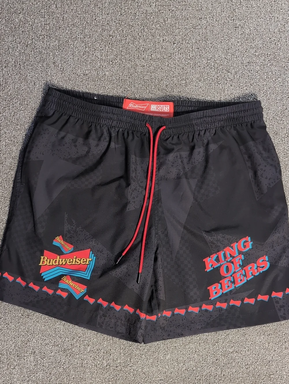 RSVLTS x Budweiser King of Beers Swim Trunks Shorts Size XL Kunu Flex